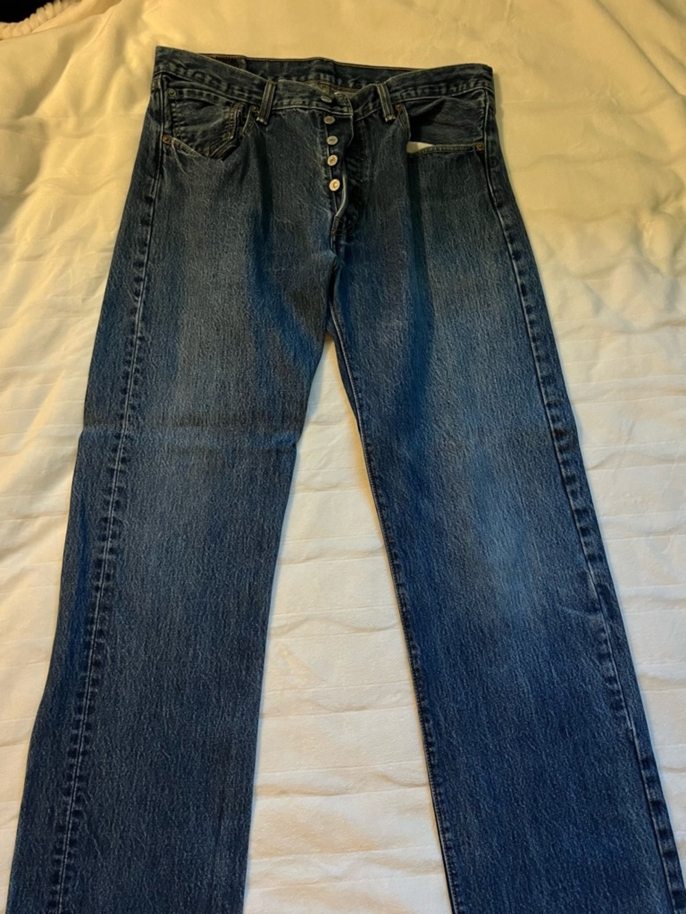 Levi's 501 Classic Straight Jeans - Indigo Blue